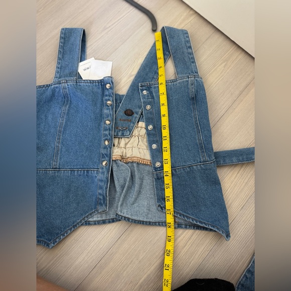 NANUSHKA Kaiko Top 90’s Blue Size S - Picture 11 of 14